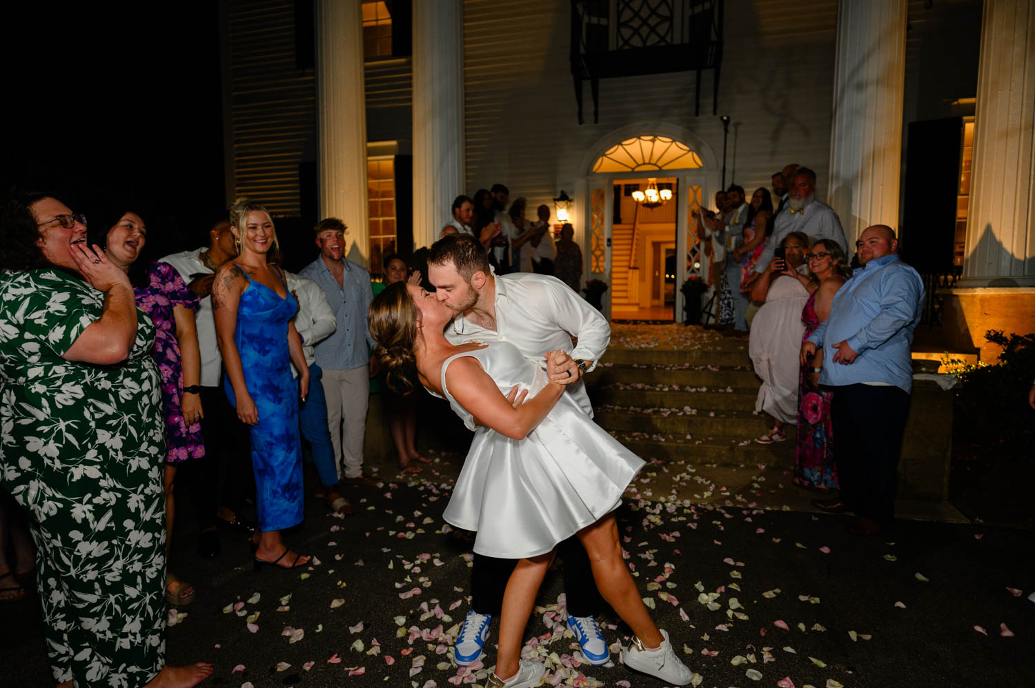 Wedding couple's first dance